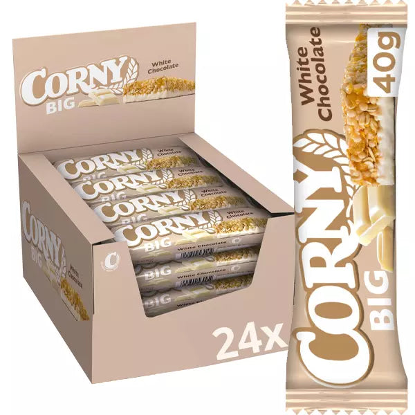 CORNY BIG WHITE CHOCO 40G