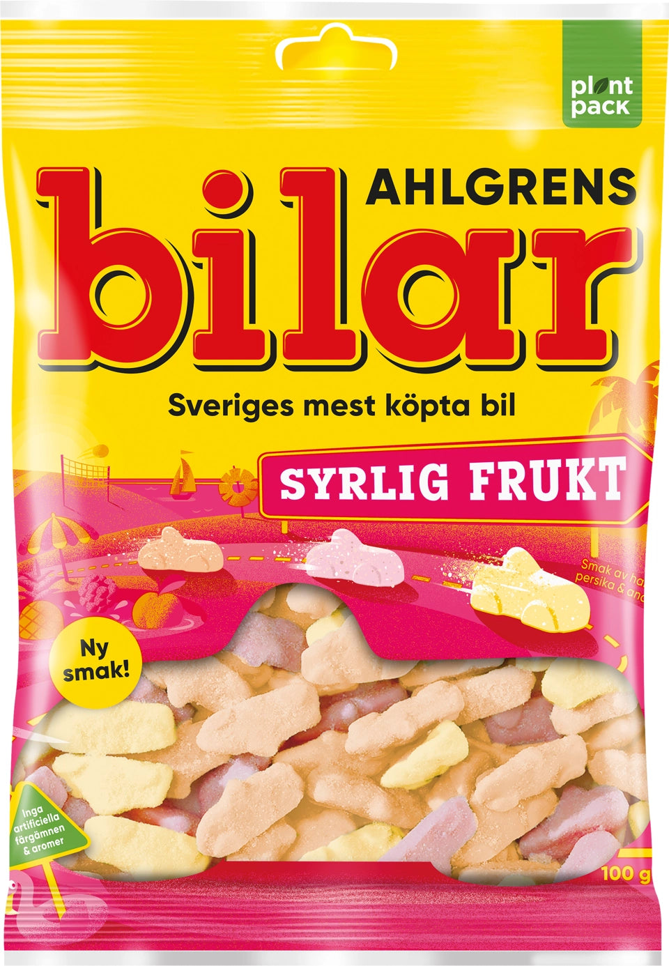 Ahlgrens Cars Sour Fruit 100g