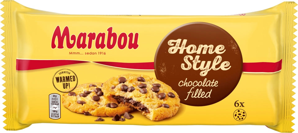 Marabou Cookies HomeStyle Chocolate Filled 156g