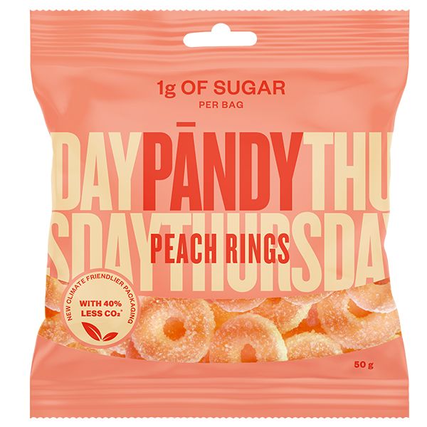 PÄNDY PEACH RINGS 50G