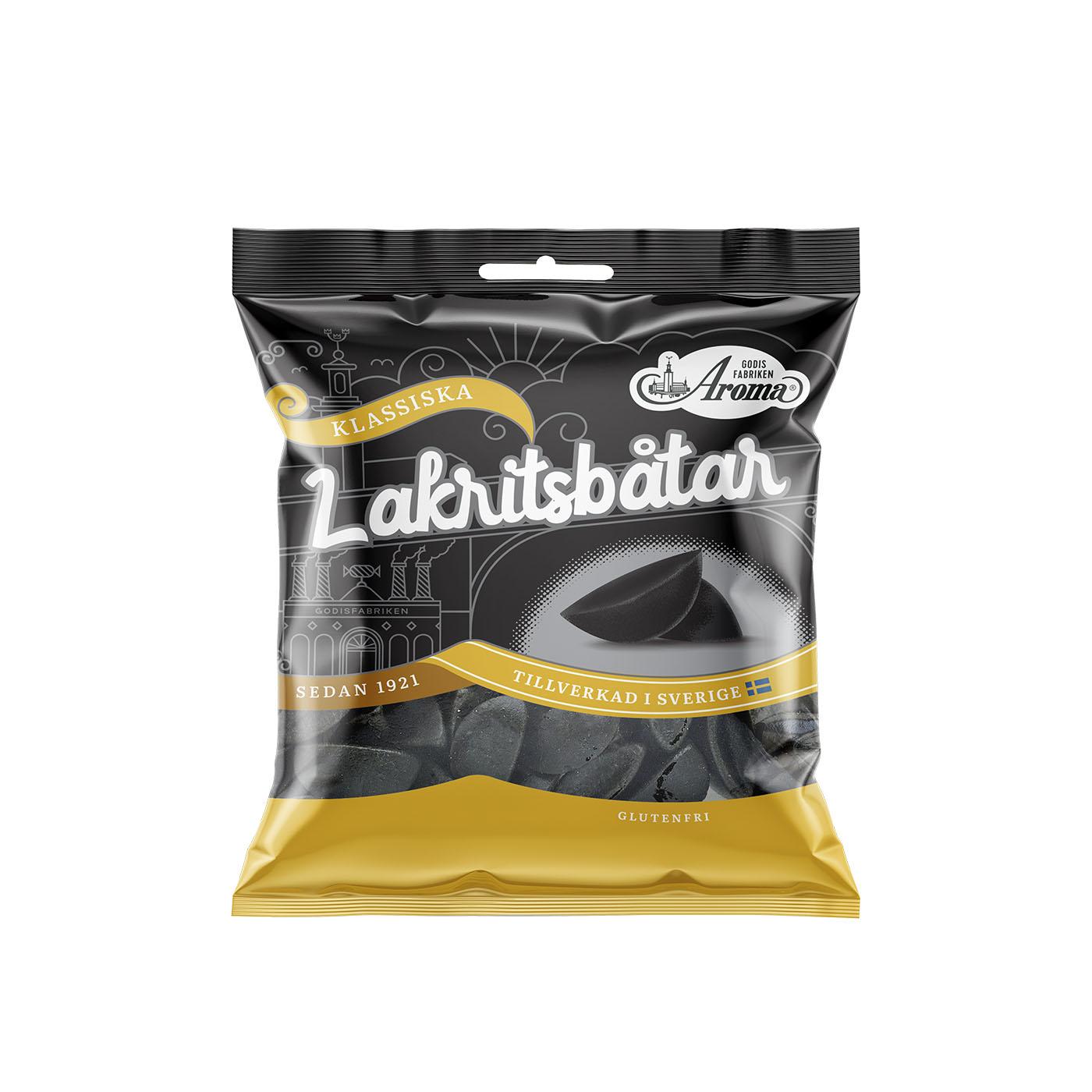 AROMA LICORICE BOATS 125G