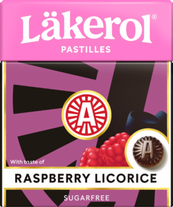 LÄKEROL RASPB/LICORICE 1P