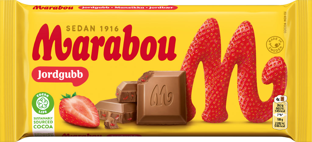MARABOU JORDGUBB 185G