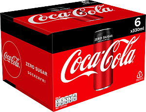 COCA-COLA ZERO 33CL 6P