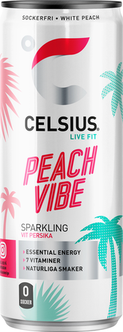 CELSIUS WHITE PEACH 355ML
