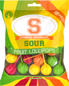 S-MÄRKE KLUBBA SUR FRUKT