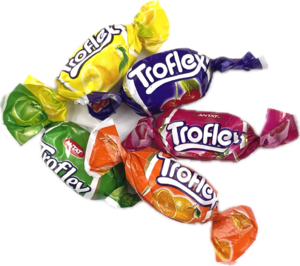 TROFLEX FRUKTKOLA 800G