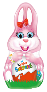 KINDER PÅSKHARE+ÄGG ROSA